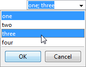 MultiSelectListComboBox